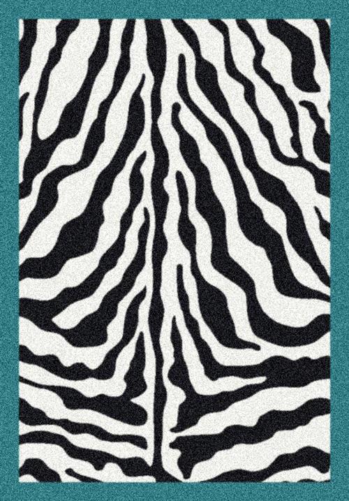 Zebra Glam-Aqua