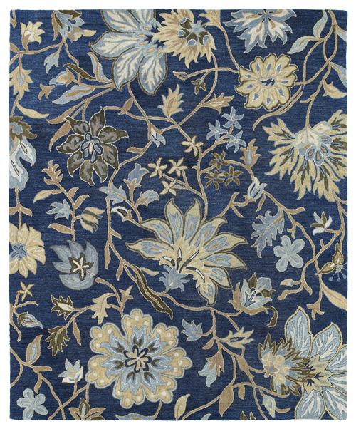 Brooklyn Collection-Brody - 04-Blue in Blue Area Rugs