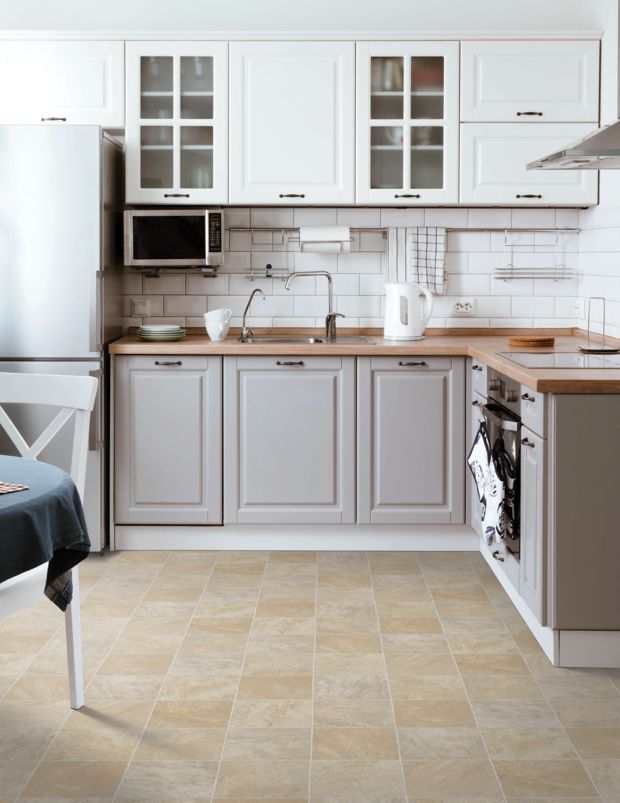 Fieldcrest in Honey Slate Vinyl Sheet Goods