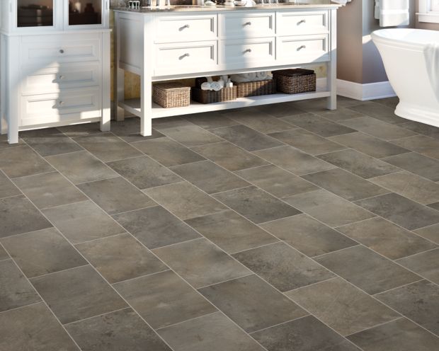 Fieldcrest in Stucco Grey Vinyl Sheet Goods
