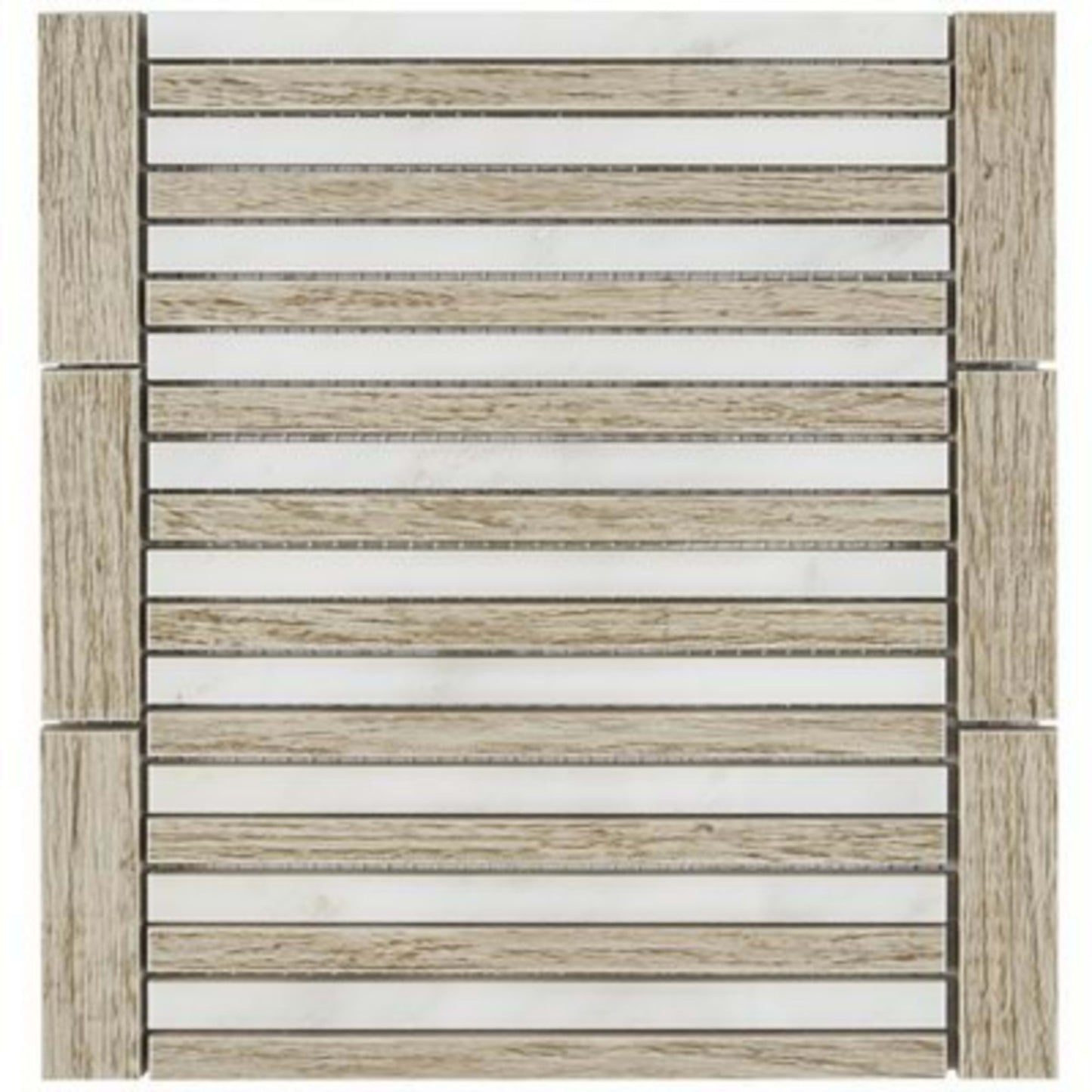 Avant Garde in Linear Asian Statuary Wooden Beige Natural Stone