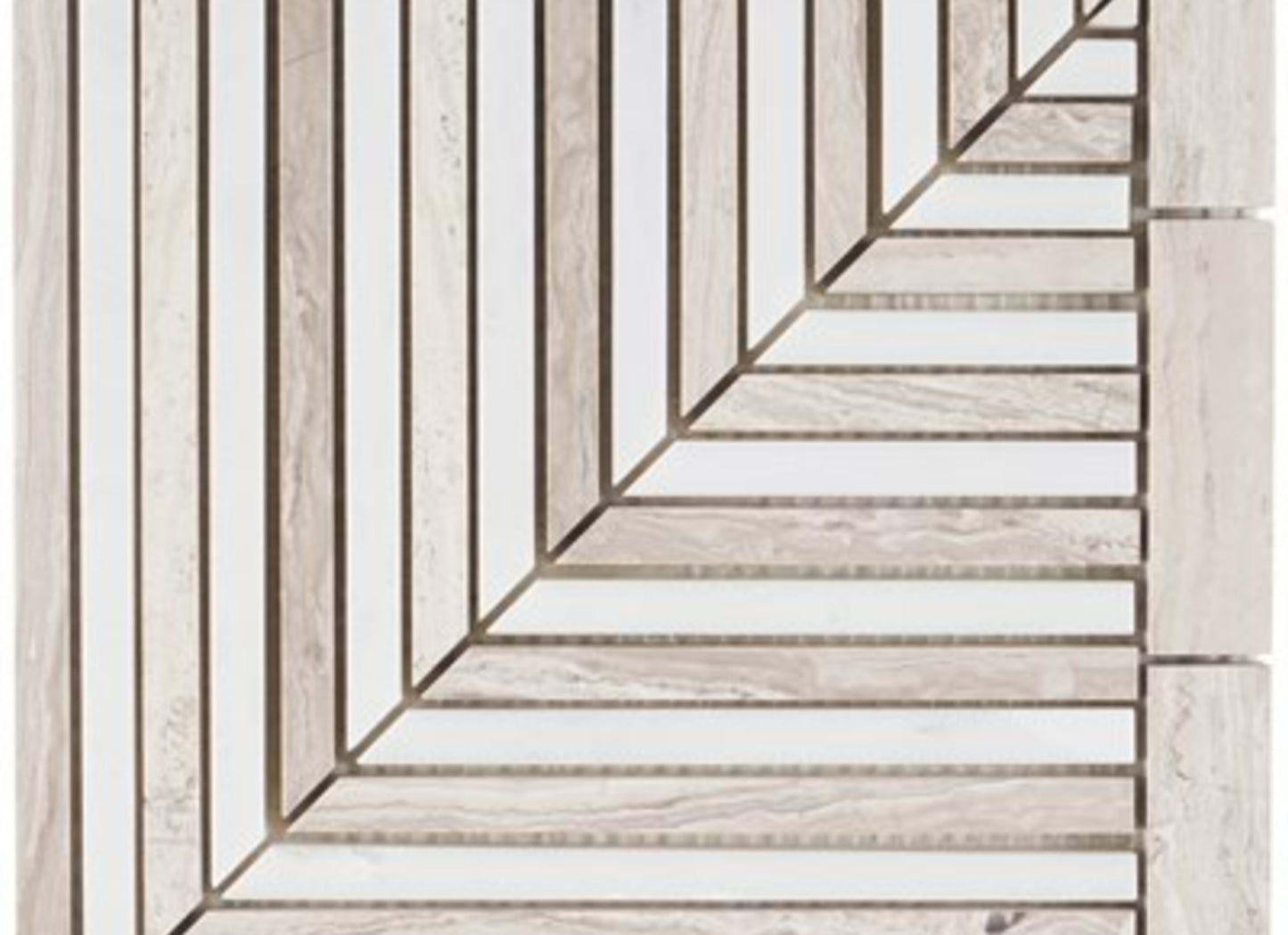 Avant Garde in Linear Asian Statuary Wooden Beige
