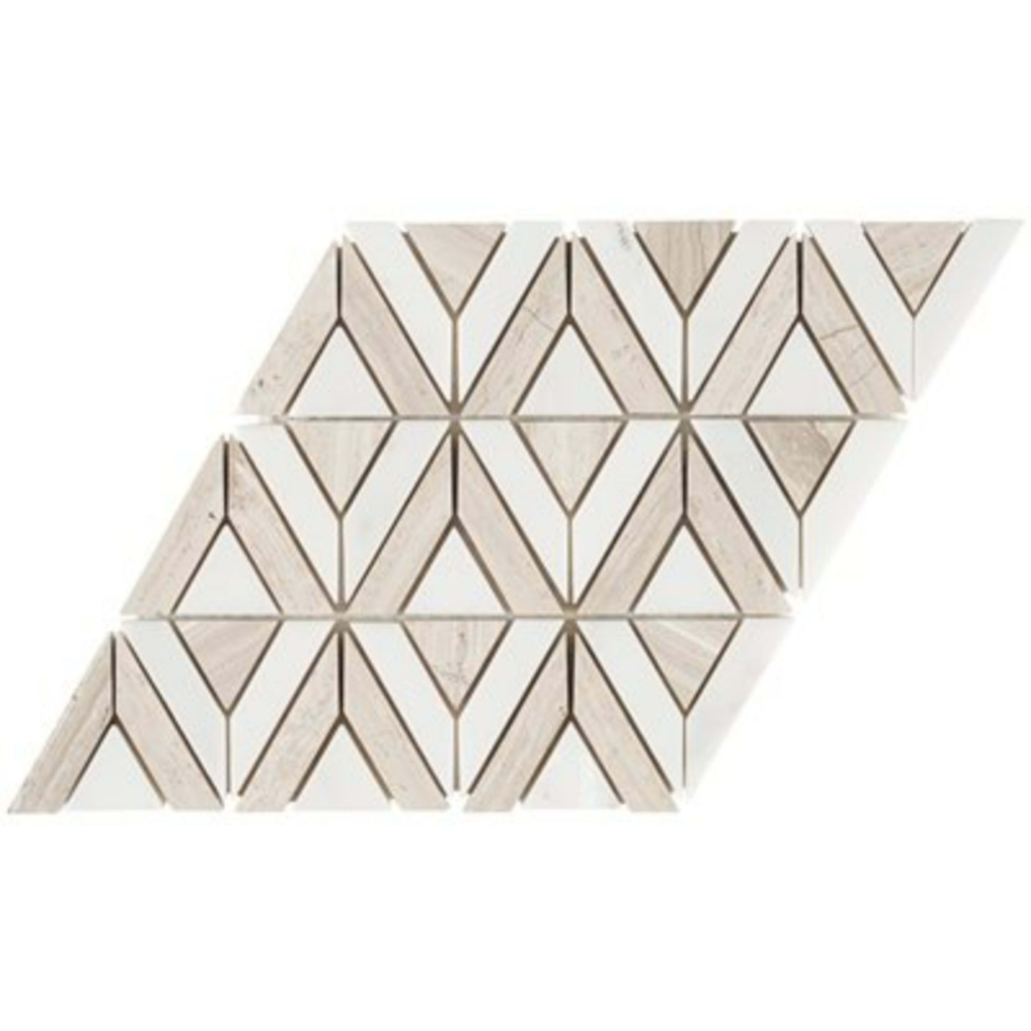 Avant Garde in Linear Asian Statuary Wooden Beige
