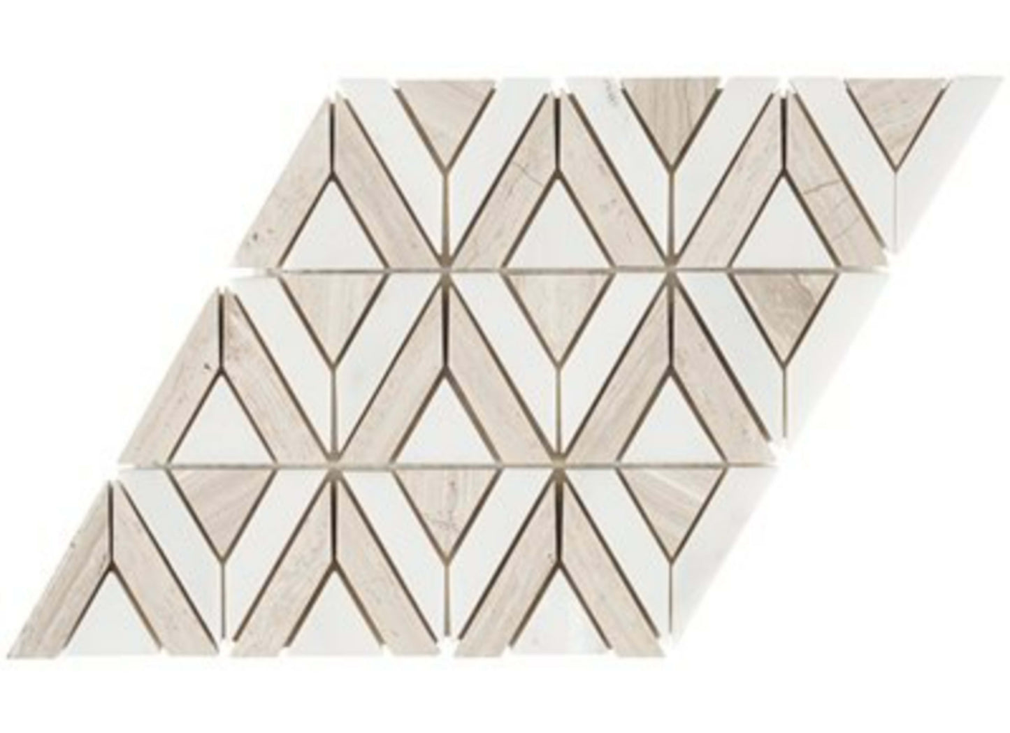 Avant Garde in Linear Asian Statuary Wooden Beige