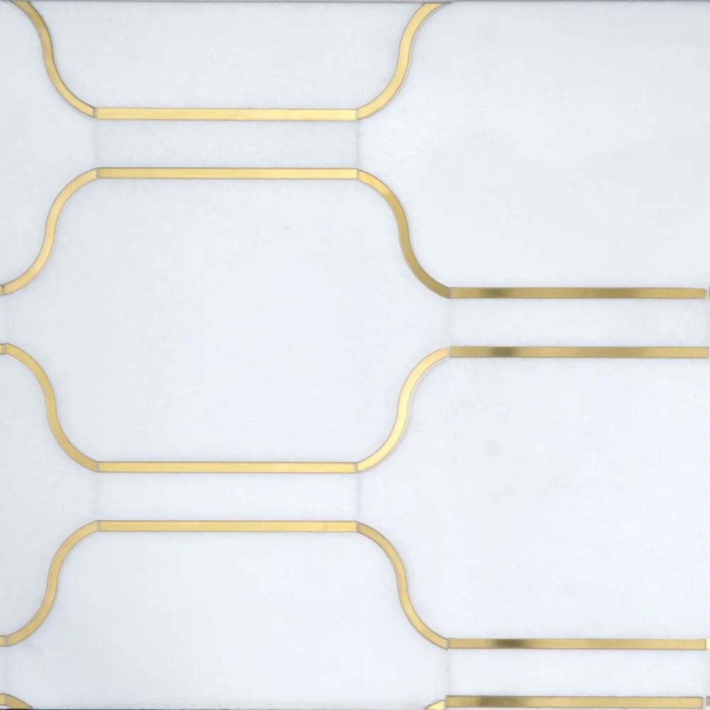Allure Mosaic in White Natural Stone