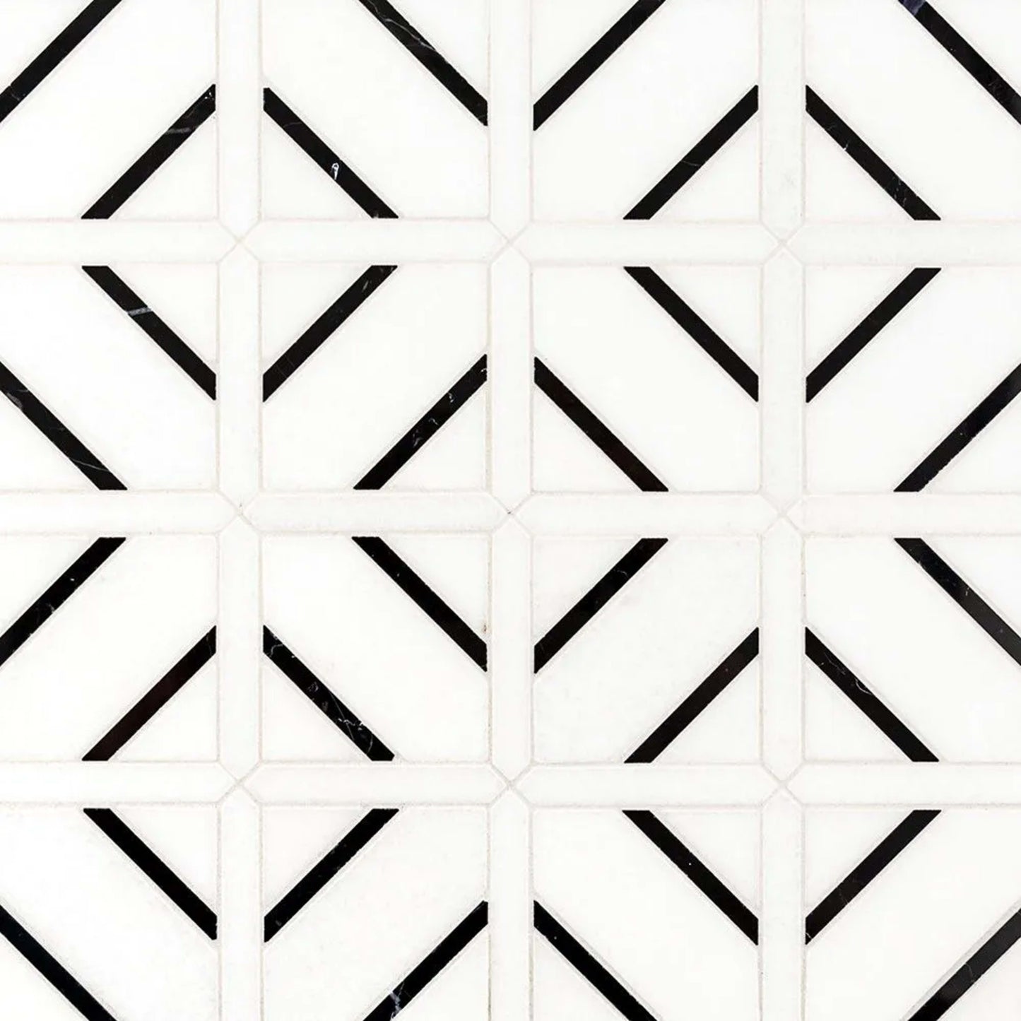Avant Mosaic in Nero Marquina Natural Stone