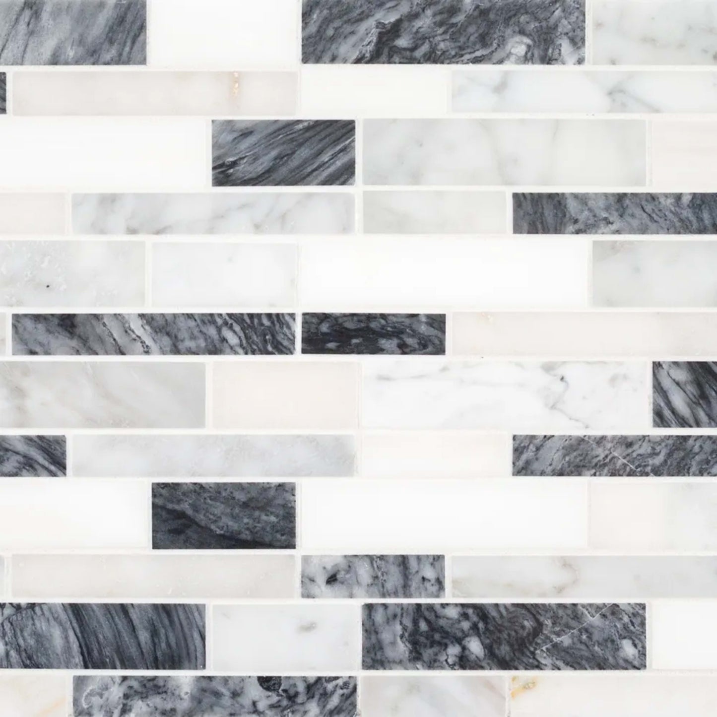 Bermuda Mosaic in White Natural Stone