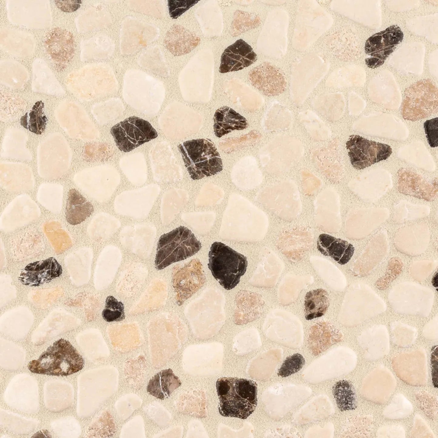 Coco Canvas Mosaic in Brown Natural Stone