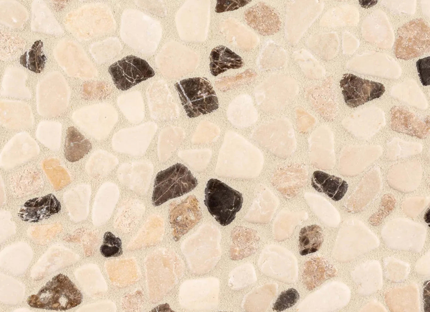 Coco Canvas Mosaic in Brown