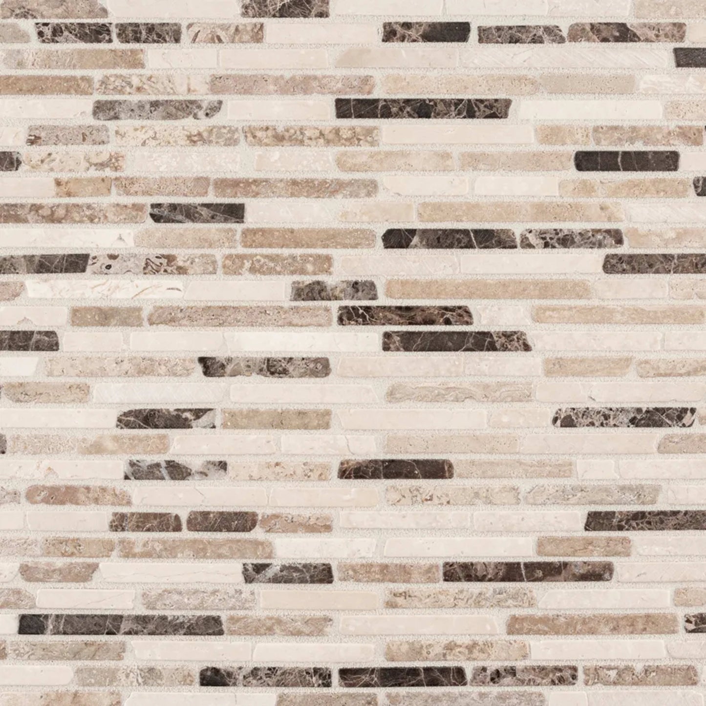 Cream Ribbon Mosaic in Beige/Cream Natural Stone