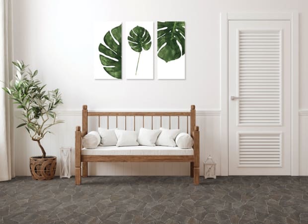 Wynn Point in Breccia Vinyl Sheet Goods
