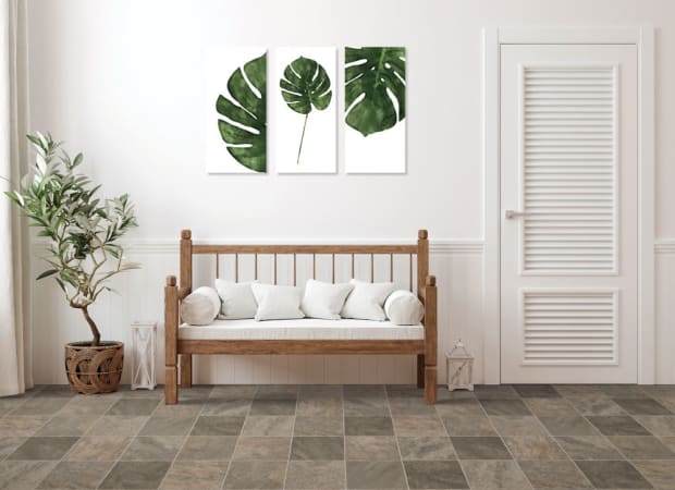 Wynn Point in Brown Sugar Vinyl Sheet Goods