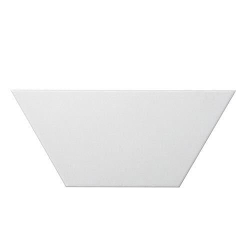 Code in White Hexagon Smooth 6"x7"