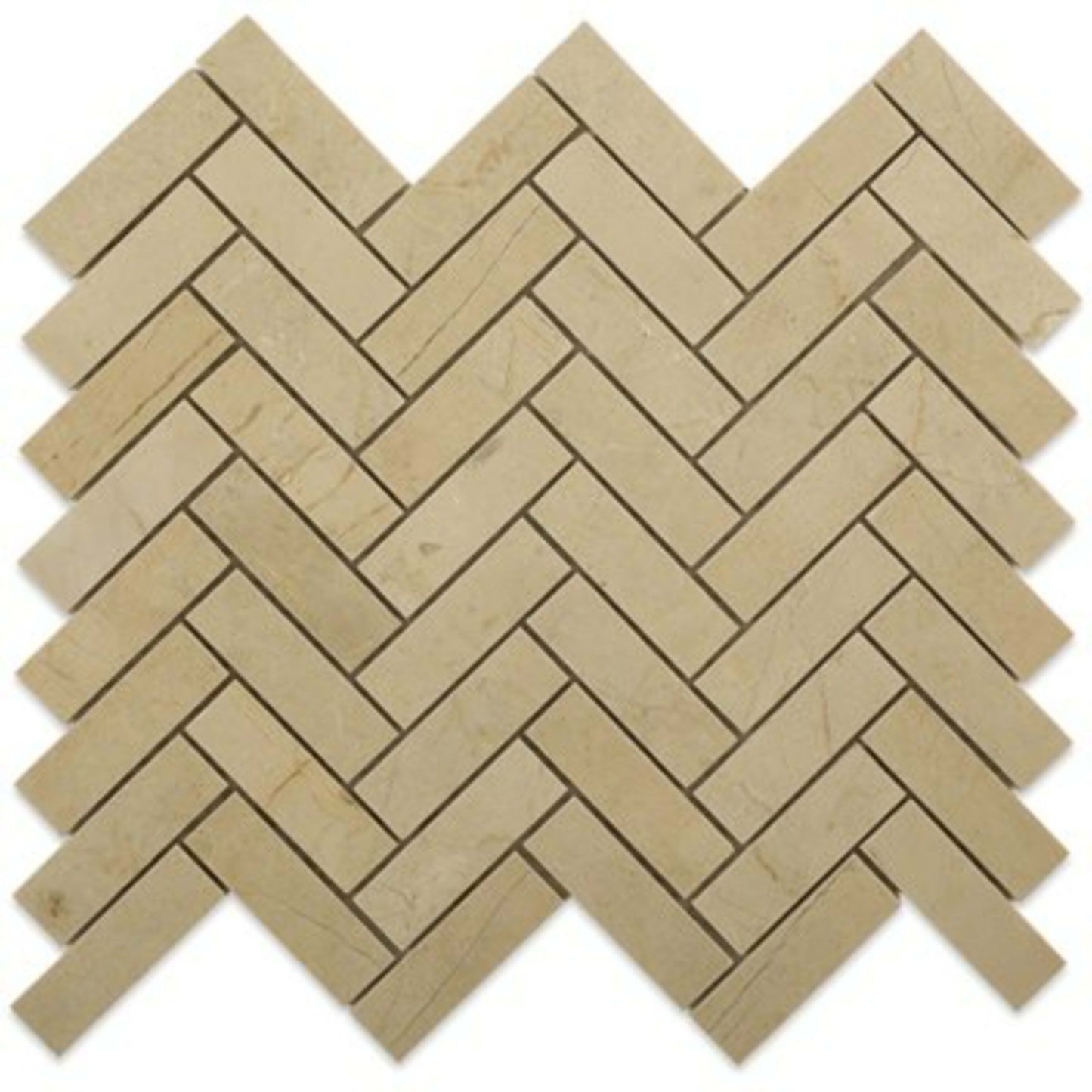 Crema Marfil in Crema Marfil 2x4 Beveled Brick