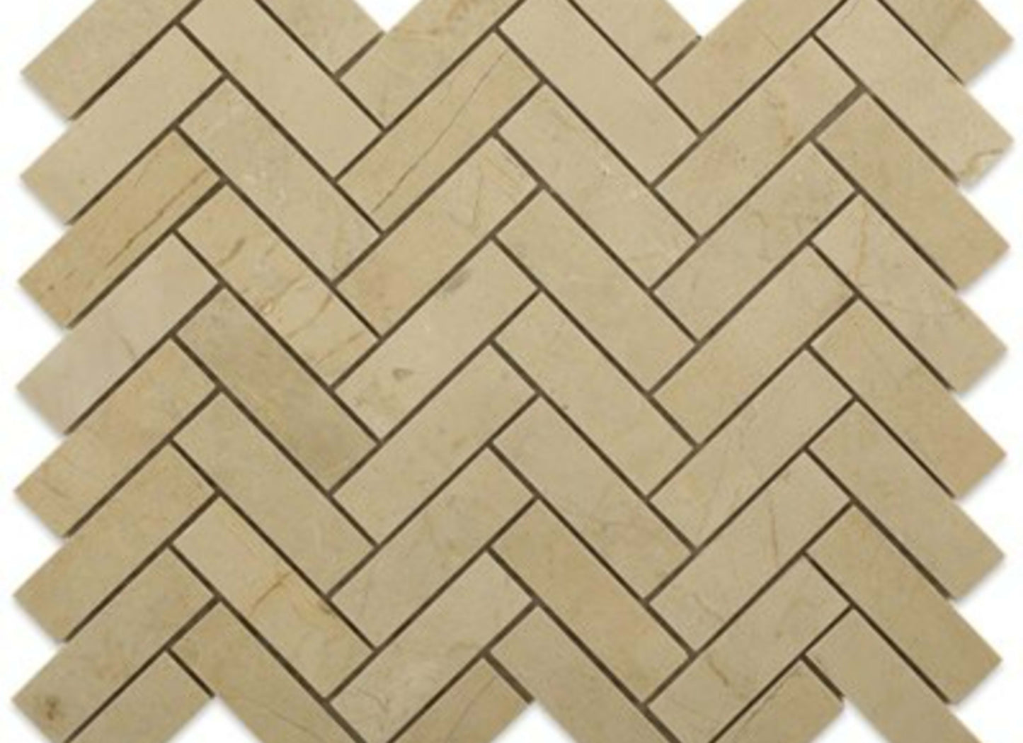 Crema Marfil in Crema Marfil 2x4 Beveled Brick
