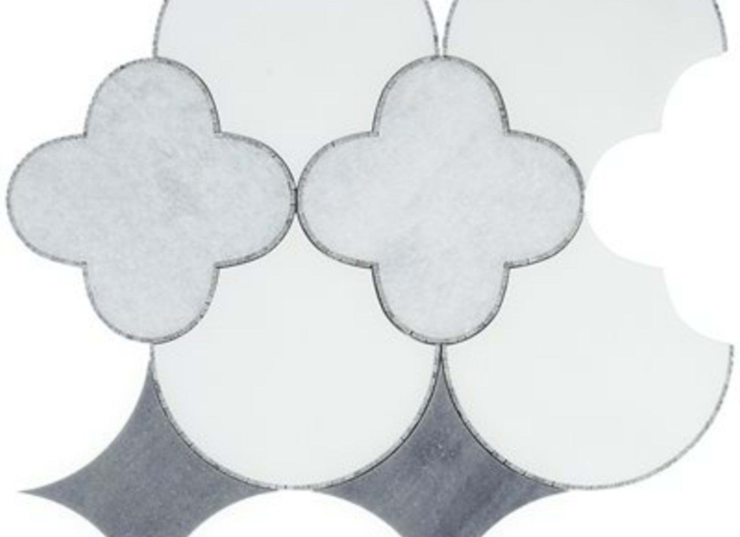 MJ Fiore in Fiore Gris - Calacatta Thassos Burlington Carrara Line
