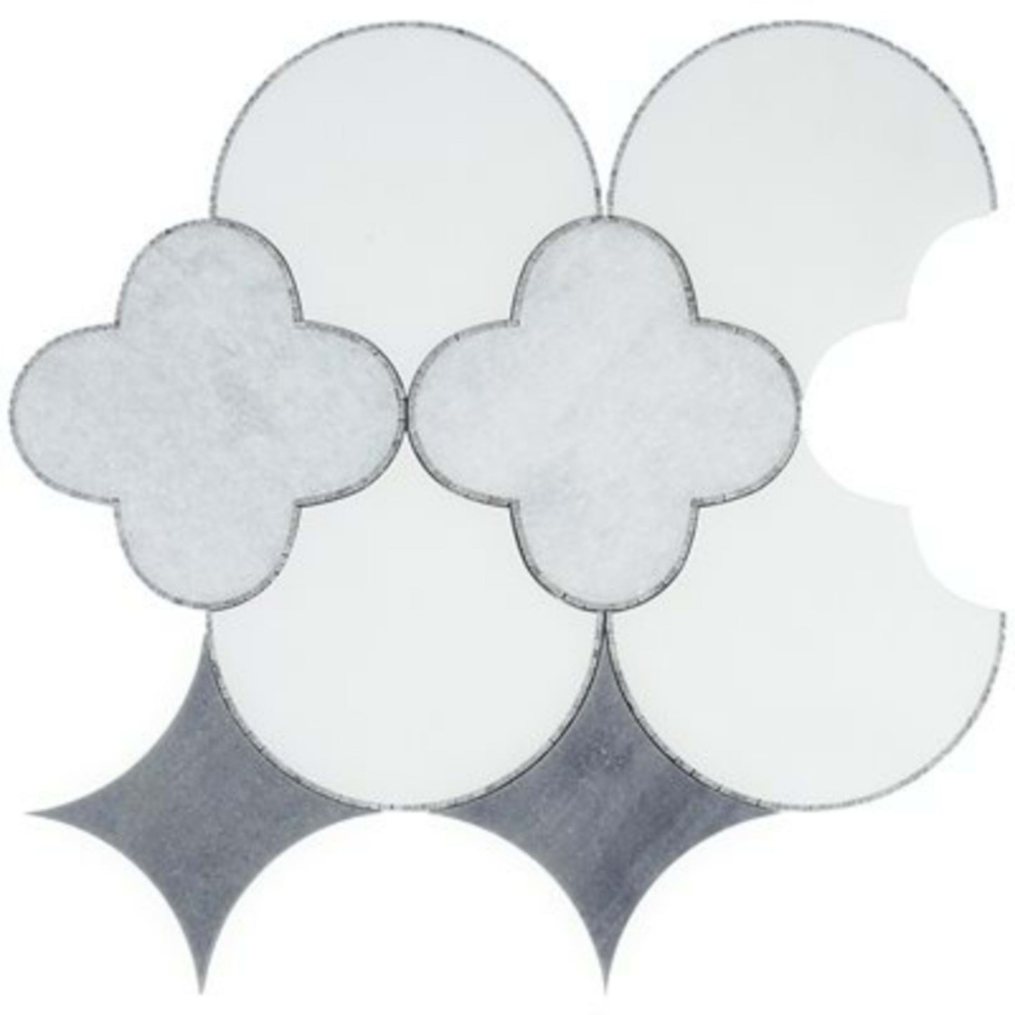 MJ Fiore in Fiore Gris - Calacatta Thassos Burlington Carrara Line