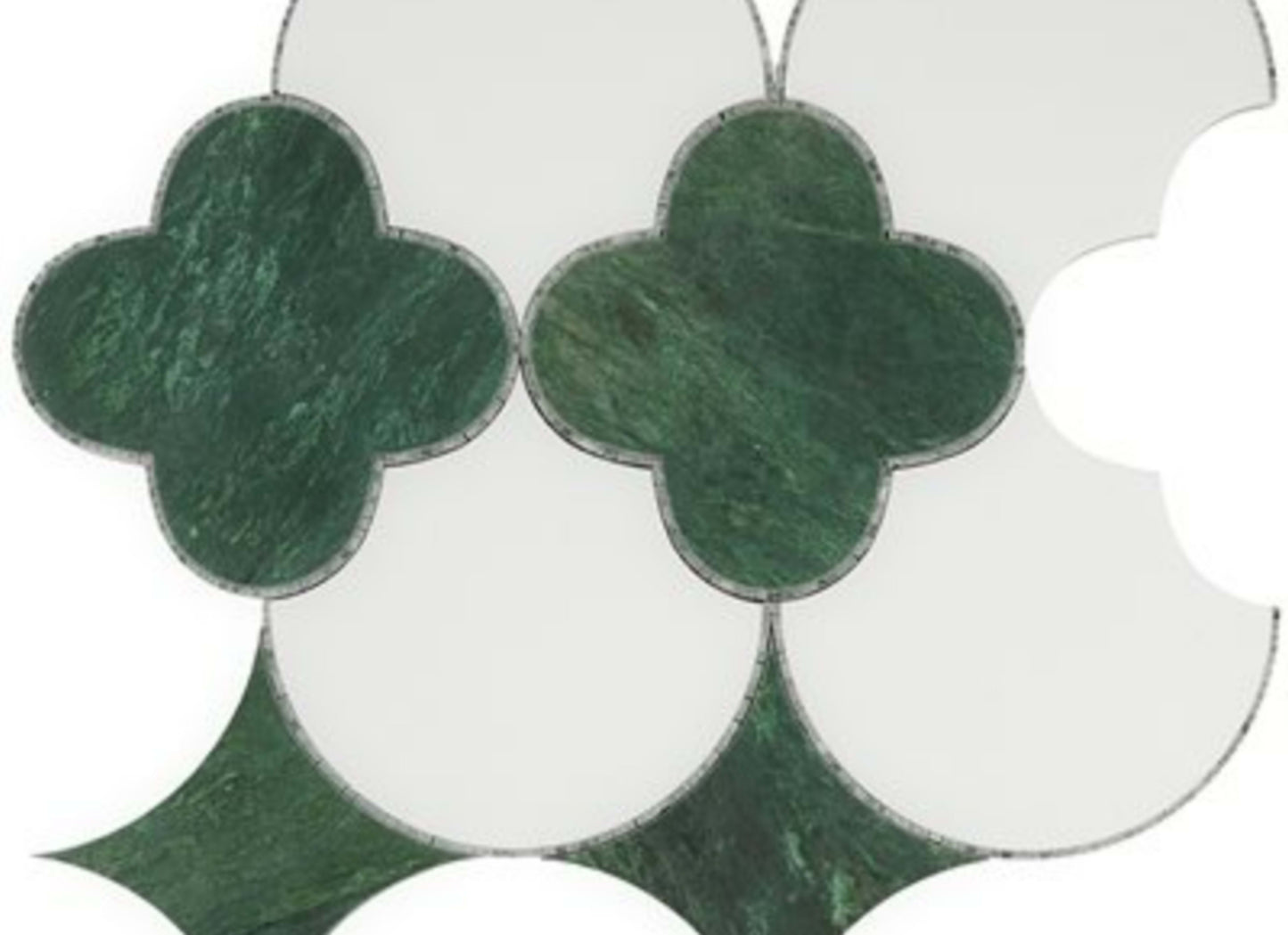 MJ Fiore in Fiore Gris - Calacatta Thassos Burlington Carrara Line