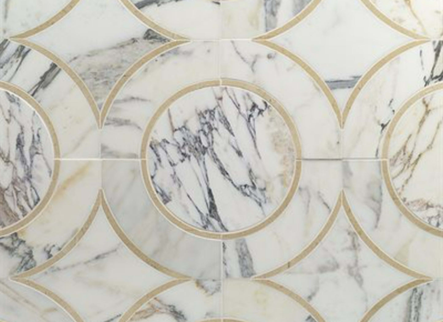 MJ Star in Calacutta With Crema Marfil Line Calacutta Circle