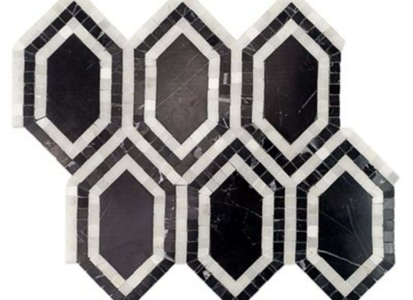 New Era in Asian Black Long Hexagon With Asian Statuary