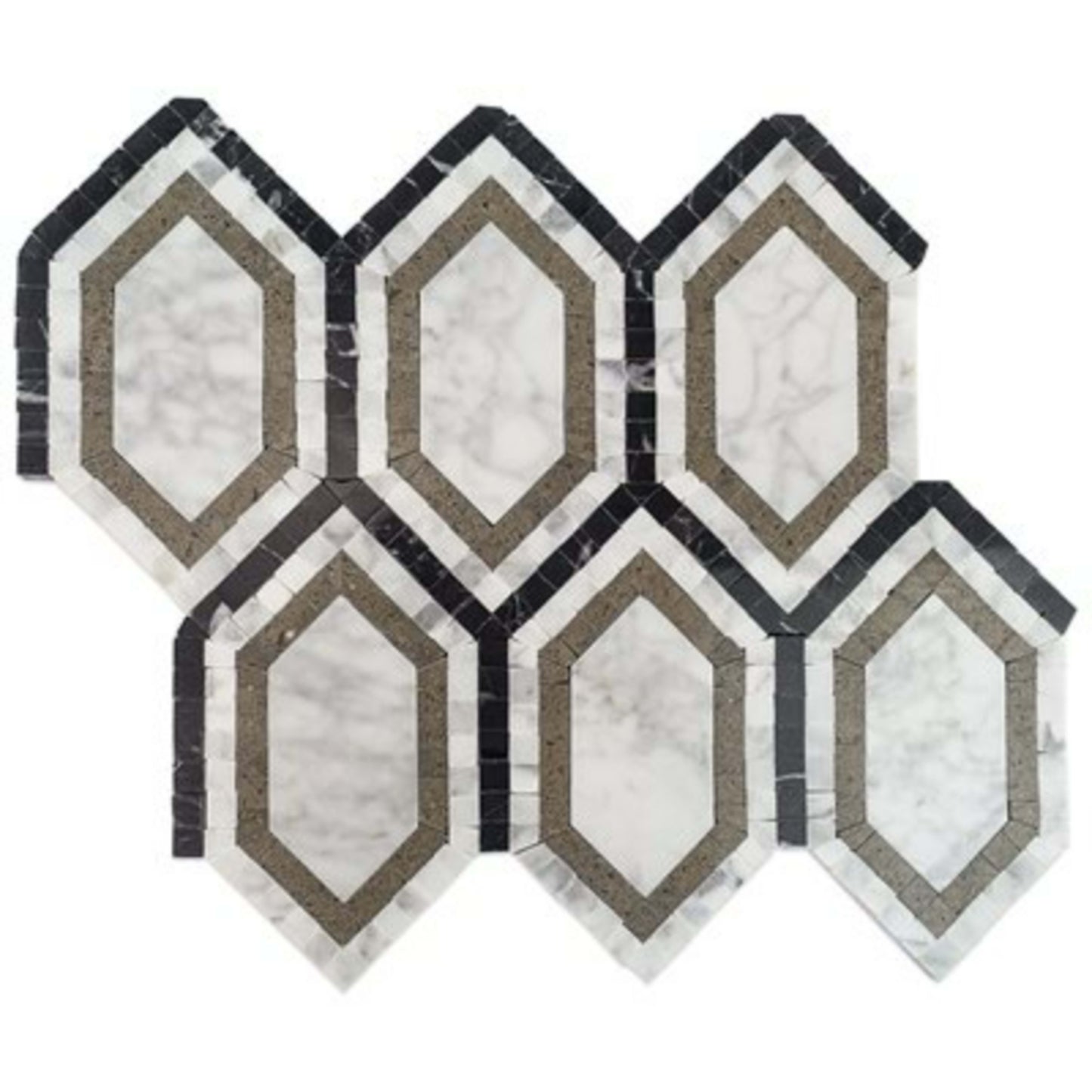 New Era in Asian Black Long Hexagon With Asian Statuary