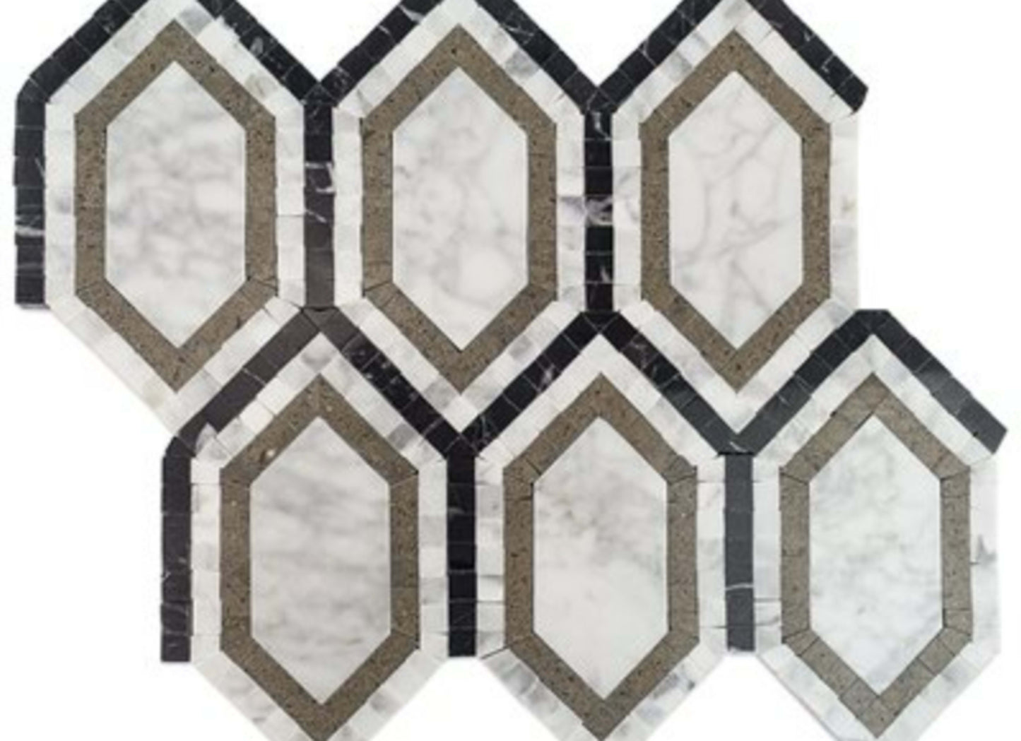 New Era in Asian Black Long Hexagon With Asian Statuary