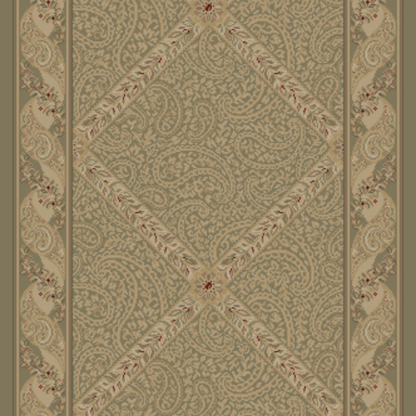 Palatial Trellis Runner in Magical Chameleon Carpet
