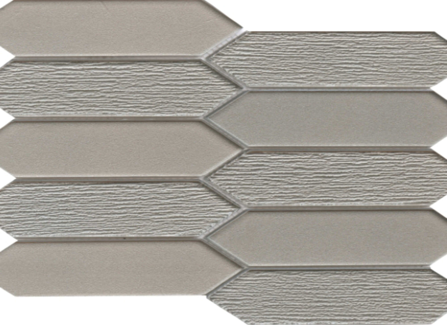 Picket in Silver 11" X 12" Mosaic Mesh
