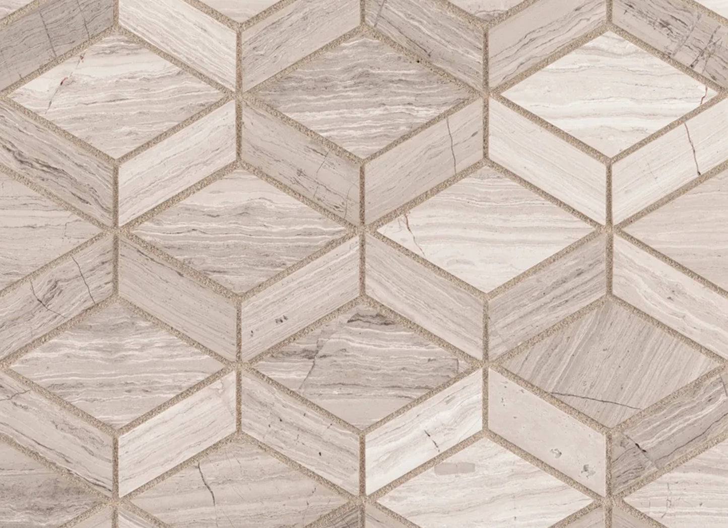Roman Bay Mosaic in Grey