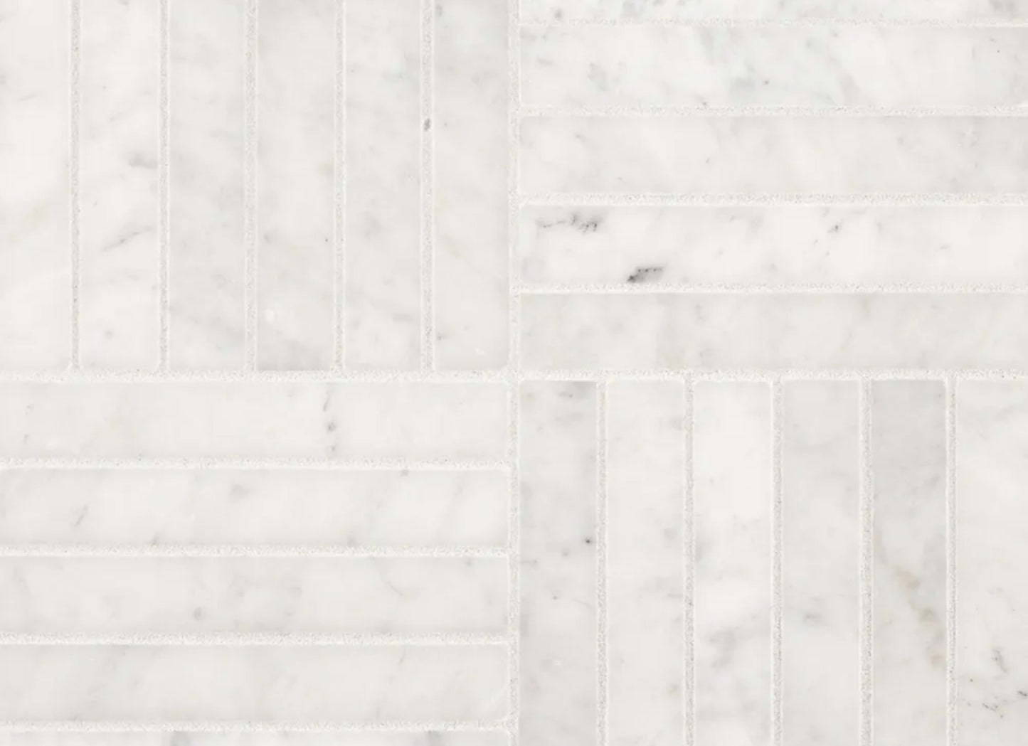 Royal Bloom Mosaic in White