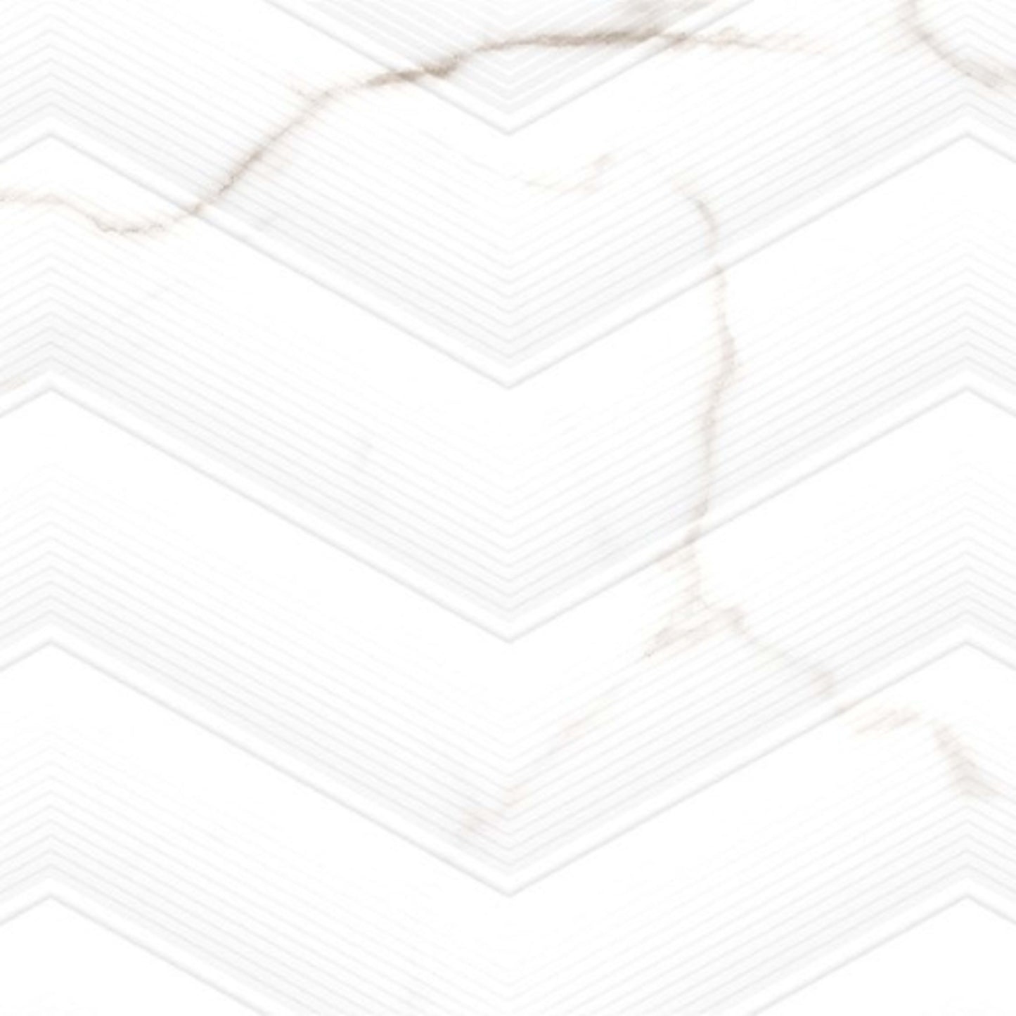 Sculpture in Venato Chevron 13" X 36"