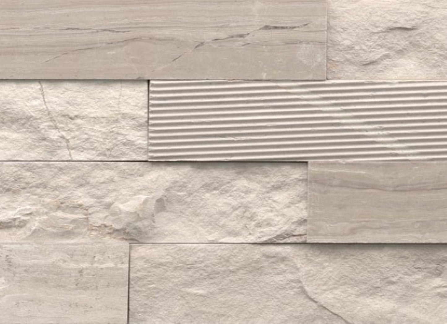 Structure in Structure 3d Ledger Blue (Marble) 6” X 24”
