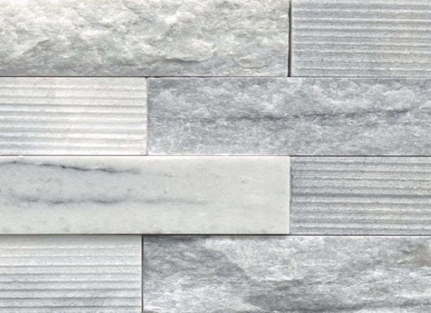 Structure in Structure 3d Ledger Blue (Marble) 6” X 24”