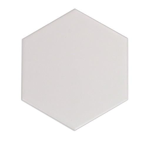 Hexagono in Cuna Blanco Matte