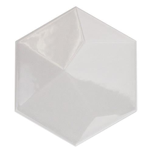 Hexagono in Cuna Blanco Matte