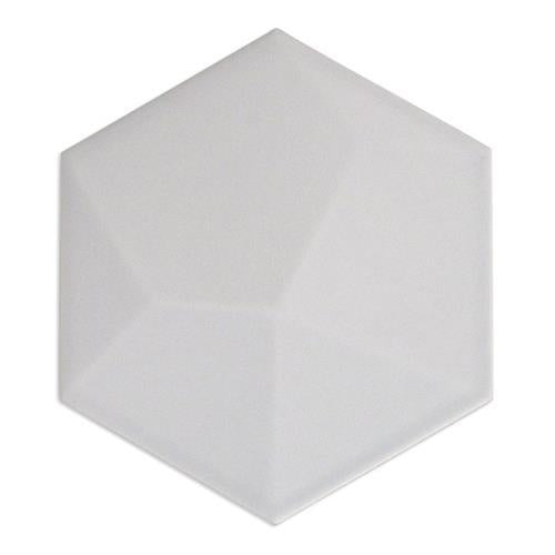 Hexagono in Cuna Blanco Matte