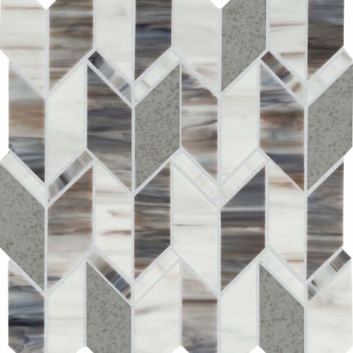 Chadwick in Dark Mix Arrow Glass Tile