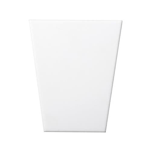 Code in White Hexagon Smooth 6"x7"