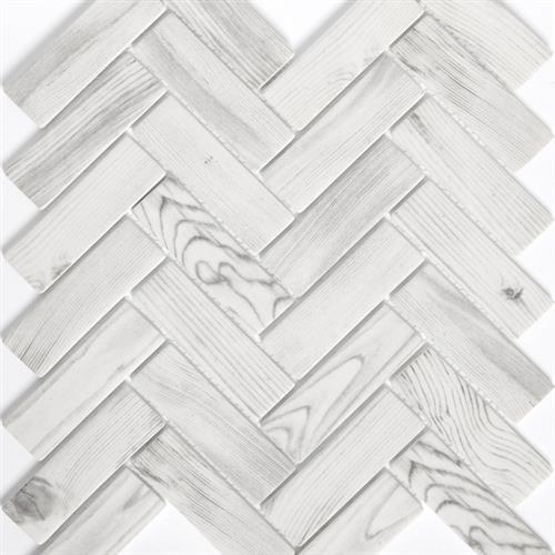Echo in White 3" Hexagon