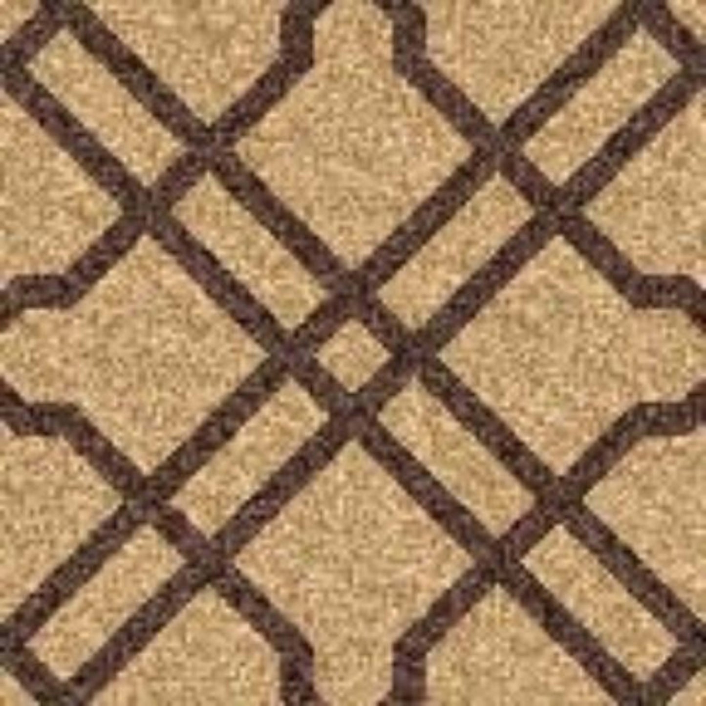 Wiltonian Collection - Bamboogrid in Lt Nat Field/Dk Nat Carpet