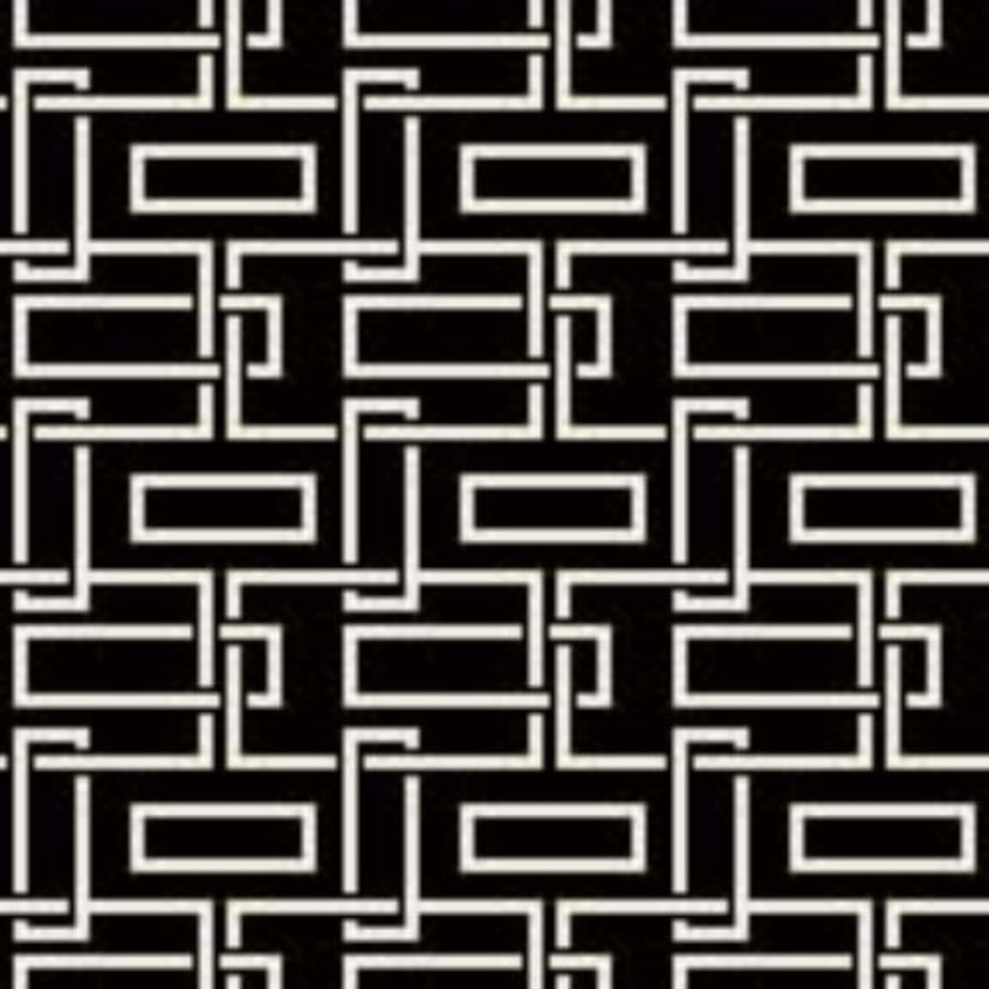 Wiltonian Collection - Chainlink in Black Field/White Carpet