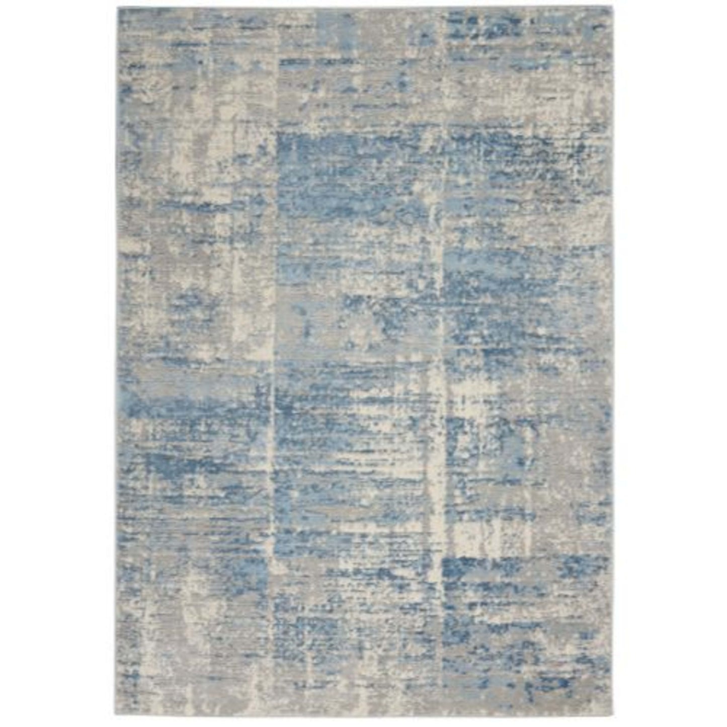 Solace SLA02 in Ivory/Grey/Blue Area Rugs