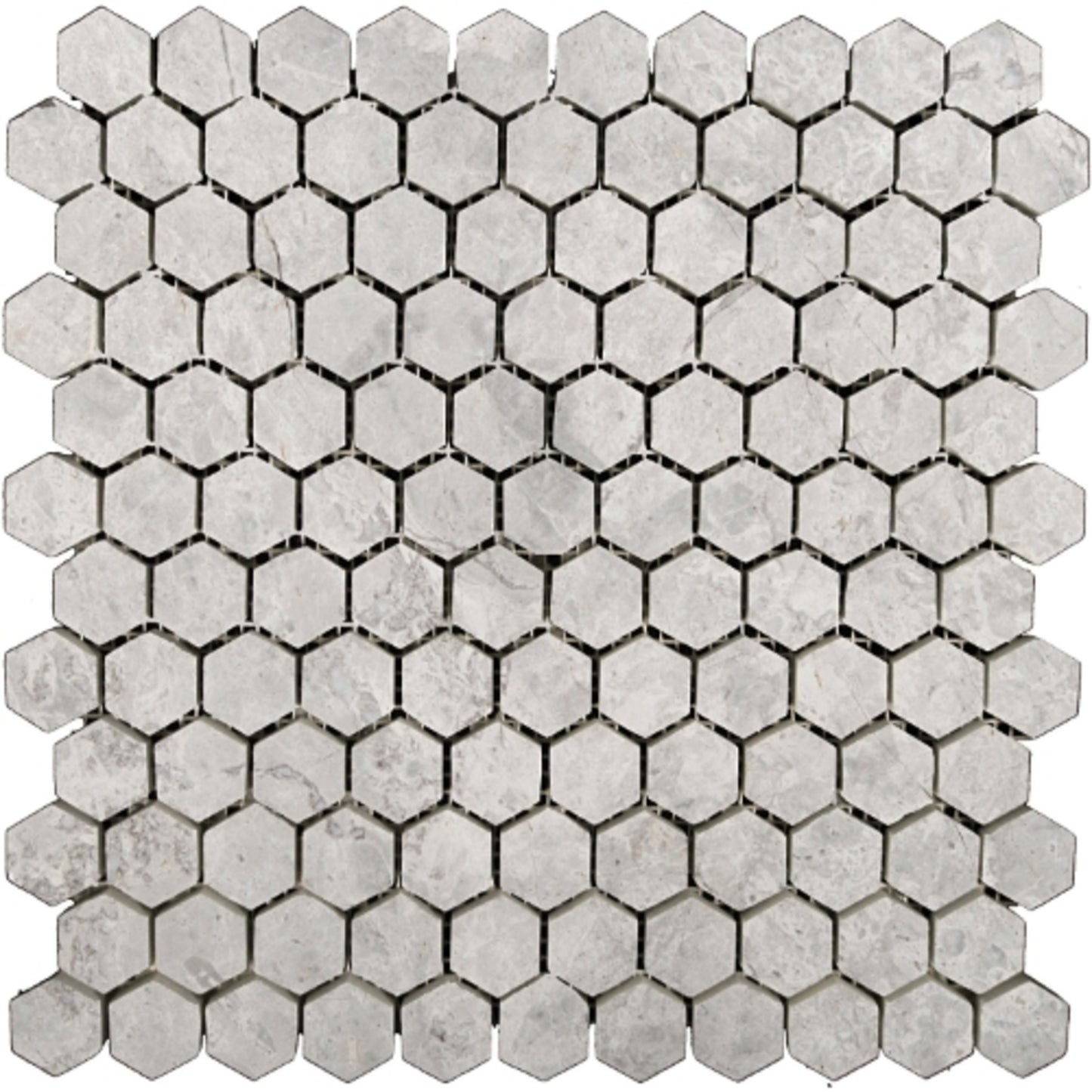 Marble Silver Collection in Silver Polished 12" X 12"