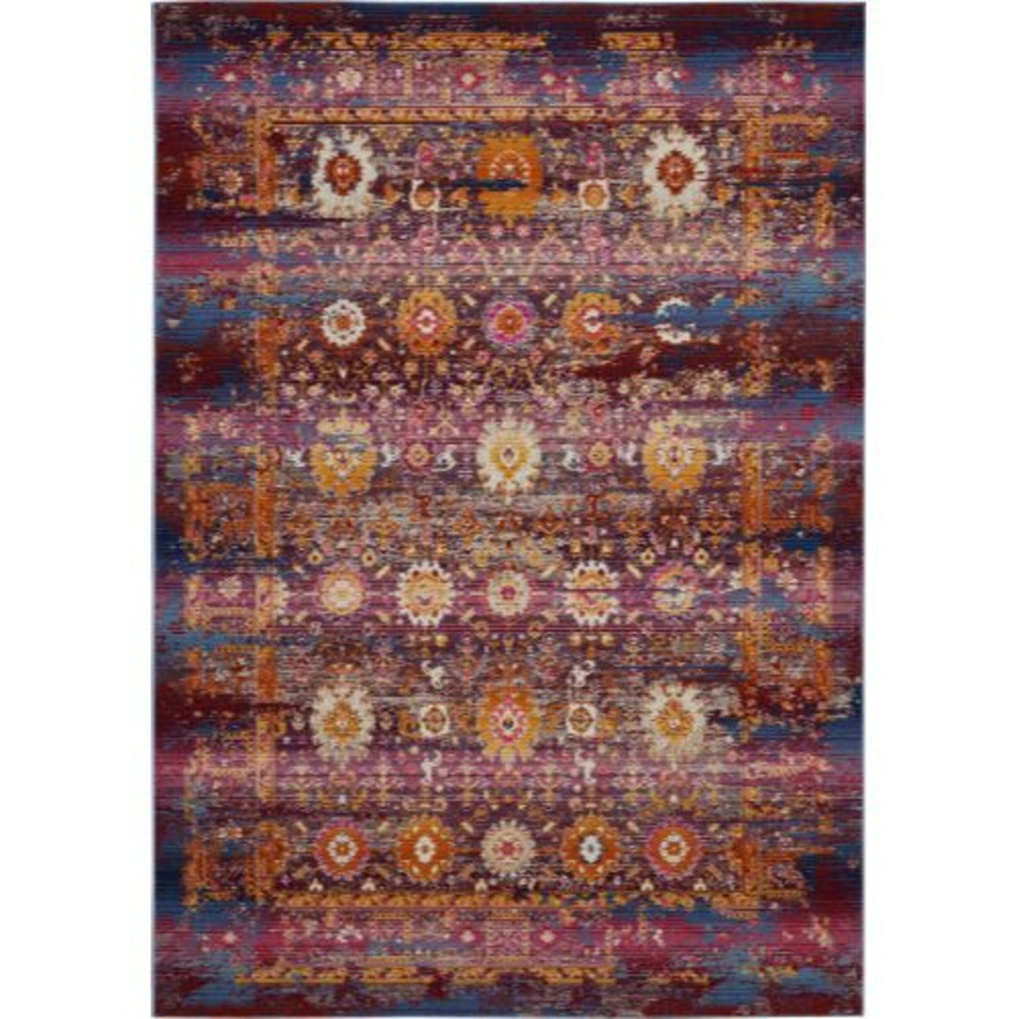 Vintage Kashan VKA03 in Red/Multicolor Area Rugs