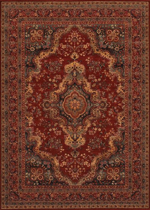 Old World Classics - Kerman Med - Burgundy in Burgundy Area Rugs