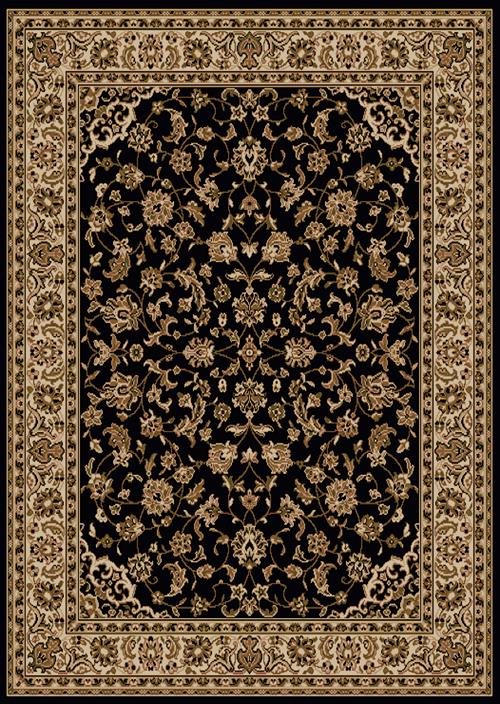 Como - 1833 - Black in Black Area Rugs