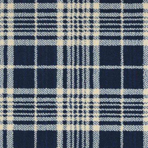 Gingham Plaid in Gingp Navy Carpet