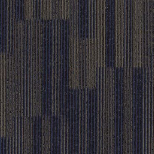 Go Forward Tile in Indigo Batik Carpet Tile