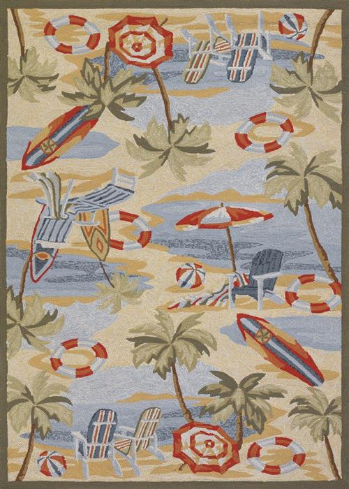 Outdoor Escape - Cocoa Beach - Sand in Sand Area Rugs
