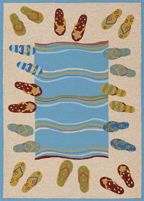 Outdoor Escape - Sandals - Sand/Multi in Sand/Multi Area Rugs